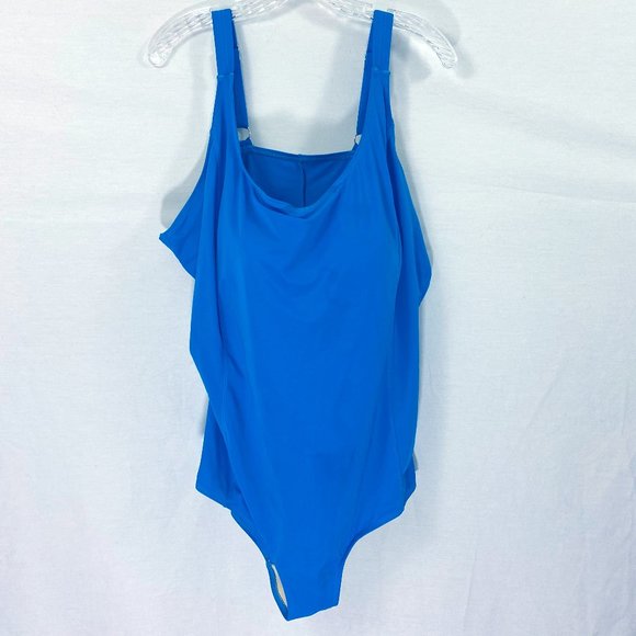 Swim 365 One Piece Swimsuit Blue 32 - Picture 1 of 10